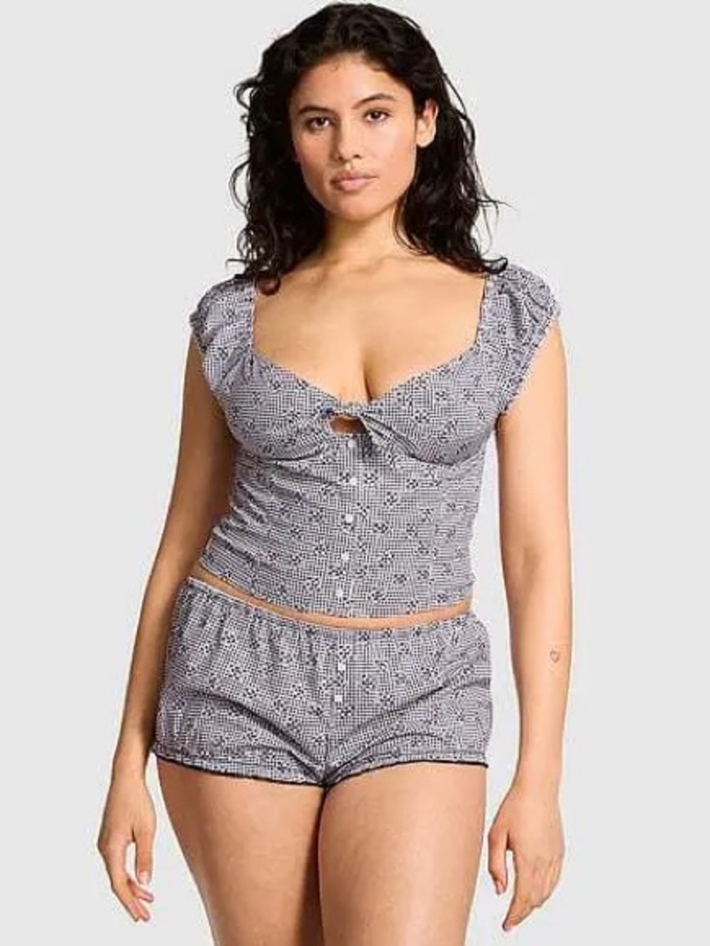 Frankies Bikini Marilyn gingham Sleep set